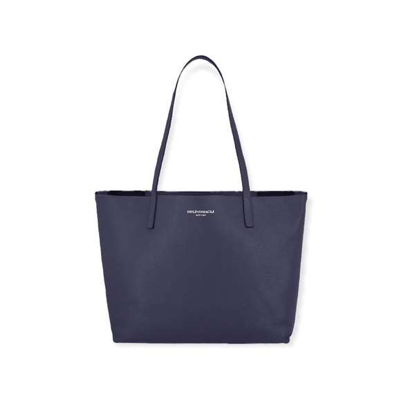 Bruno Magli Handbags - Bruno Magli Leather Navy Everyday Tote Bag